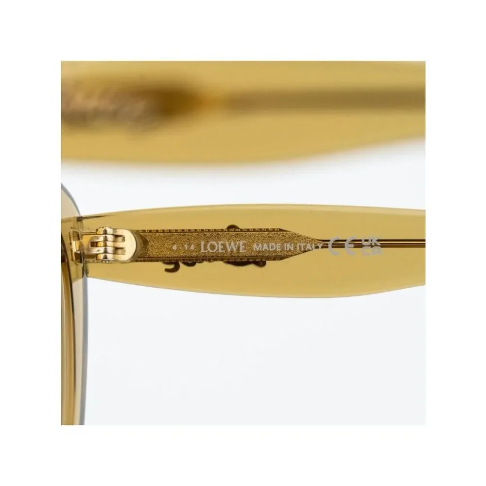 Loewe CURVY Women Eyeglasses Green Cat Eye LW50067I 096 NEW AUTHENTIC